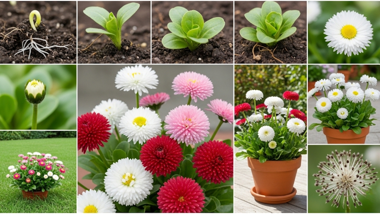How to Grow Bellis perennis: Planting, Care & Blooming Tips for English Daisies