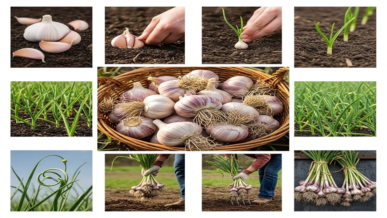 How to Grow Garlic at Home: Complete Guide to Planting, Caring and Harvesting