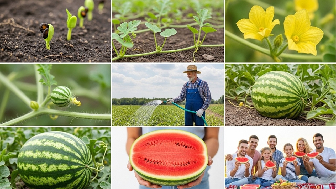 How to Grow Juicy Watermelons at Home: Complete Planting, Care and Harvesting Guide