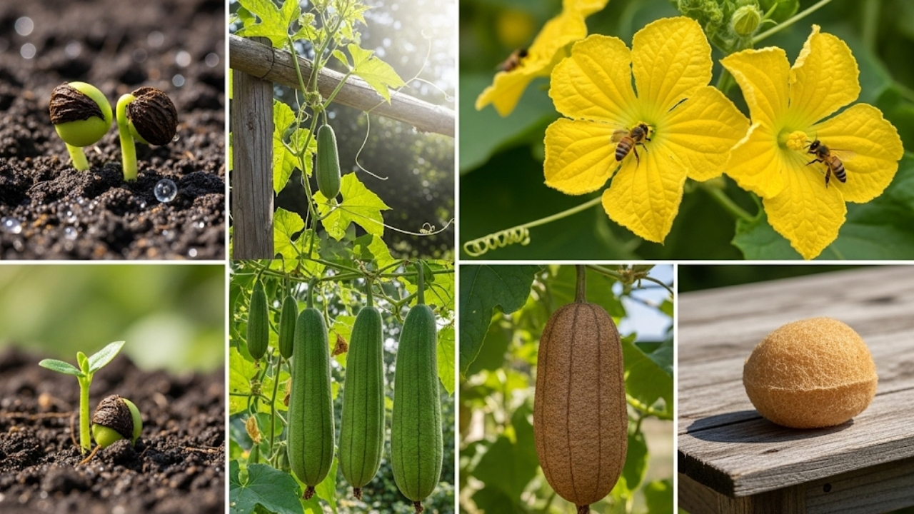How to Grow Loofah Sponges at Home: Luffa Planting, Care, and Harvesting Guide