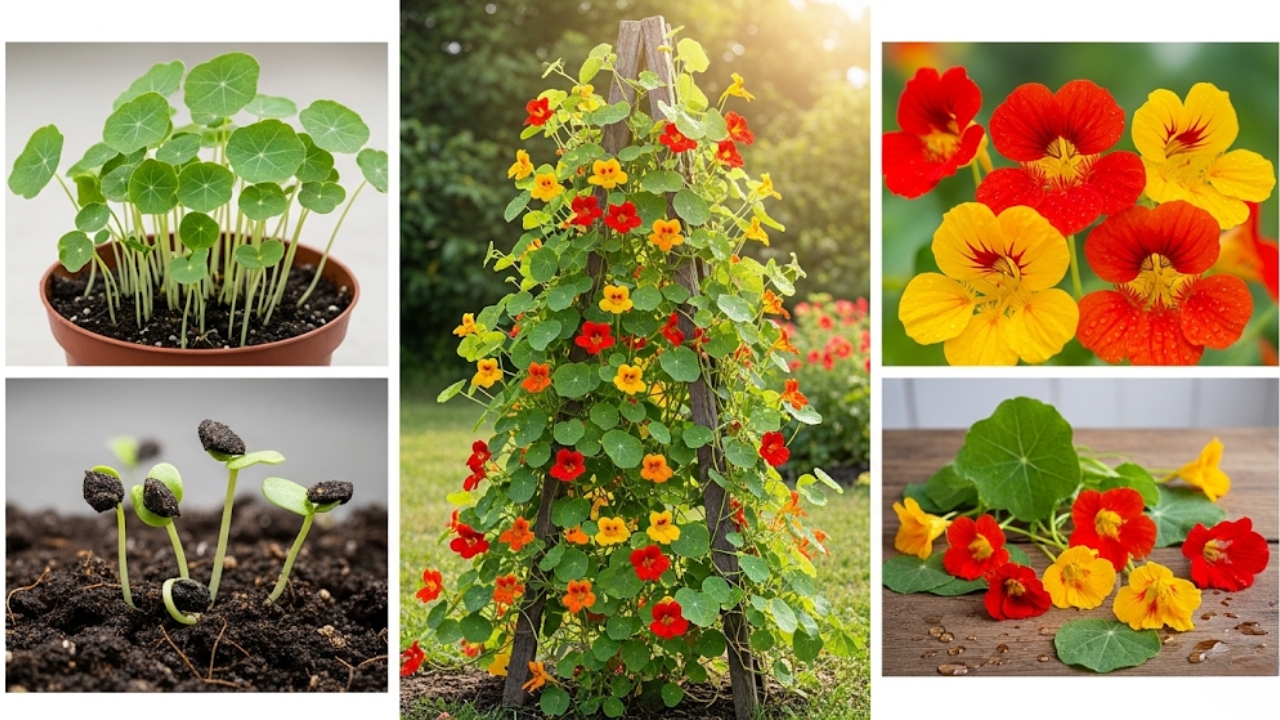 How to Grow Nasturtium Flowers: Complete Guide to Planting, Growing & Caring