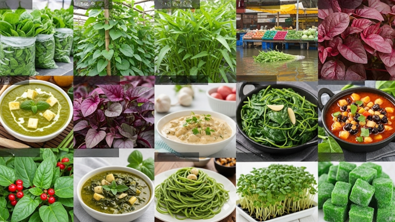 Spinach Varieties and Recipes: From Malabar to Popeye, A Global Guide to Growing, Cooking, and Loving Spinach