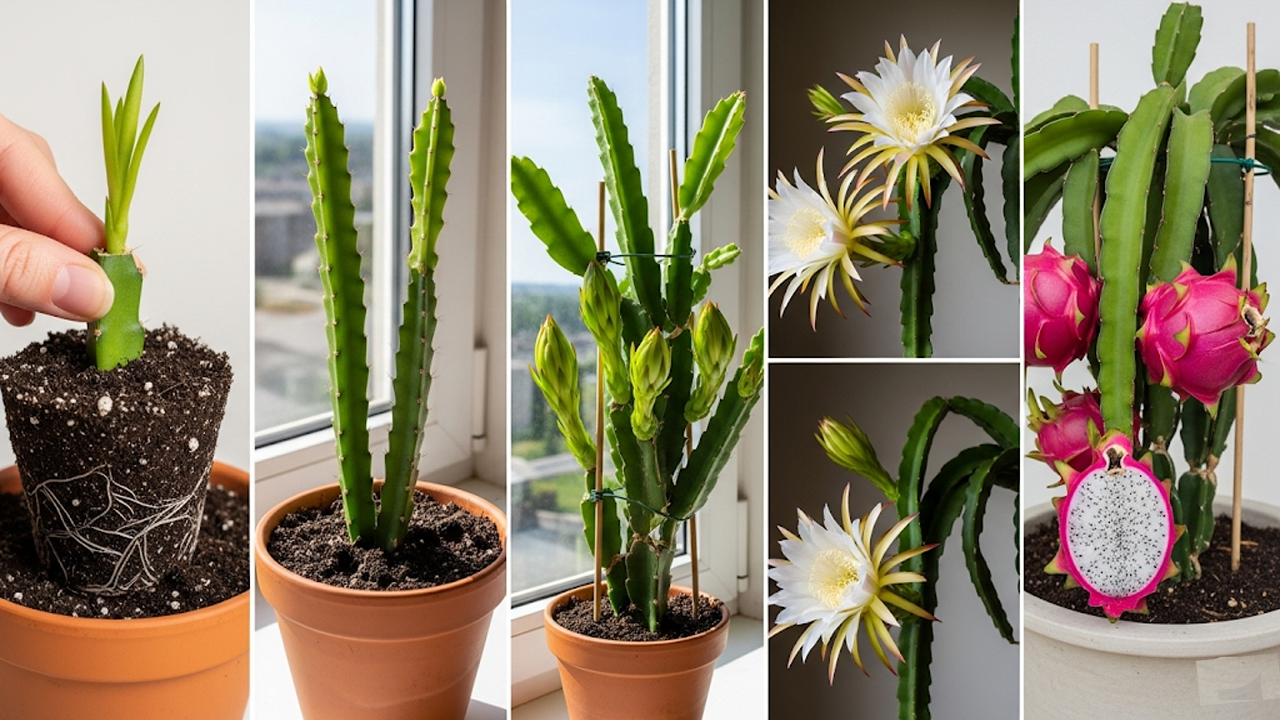 How to Grow Dragon Fruit Indoors from Cuttings