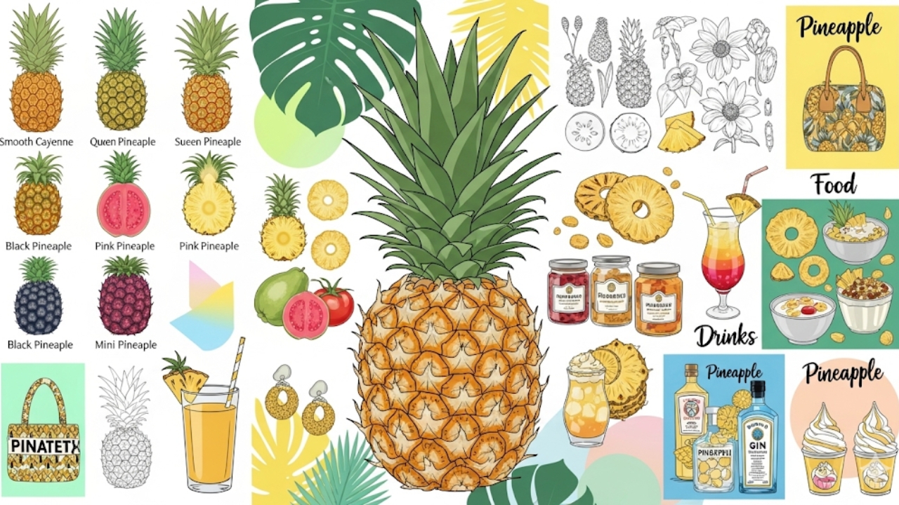 Pineapple Varieties, Uses, and Cultivation: From Pinkglow to Pinatex in the Tropical Garden