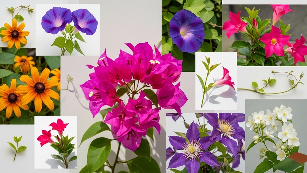 Top 6 Flowering Vines for Small Spaces: Container-Friendly Plants for Patios and Balconies