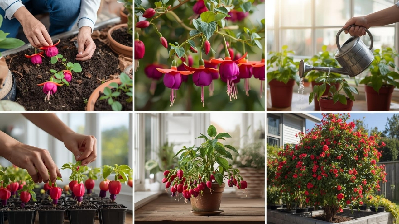 How to Grow Fuchsias at Home: A Complete Guide to Cultivating Vibrant Blooms in Pots, Baskets, or Garden Beds