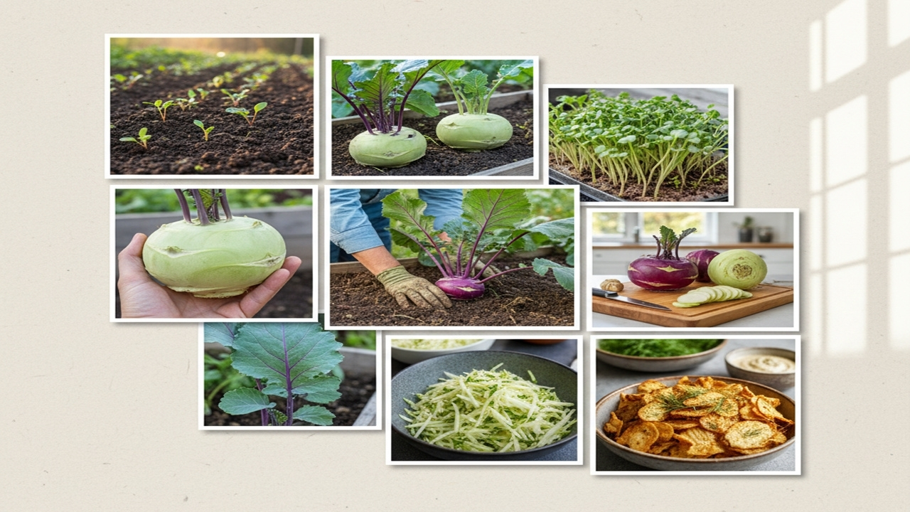 Kohlrabi Growing Guide: Tips to Plant, Care, and Harvest Kohlrabi for Crisp and Nutritious Stems