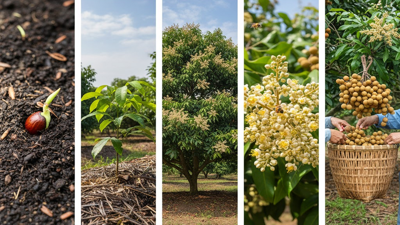 Grow Longan Successfully: Complete Farming Guide from Seedling to Fruit with Yield-Boosting Techniques