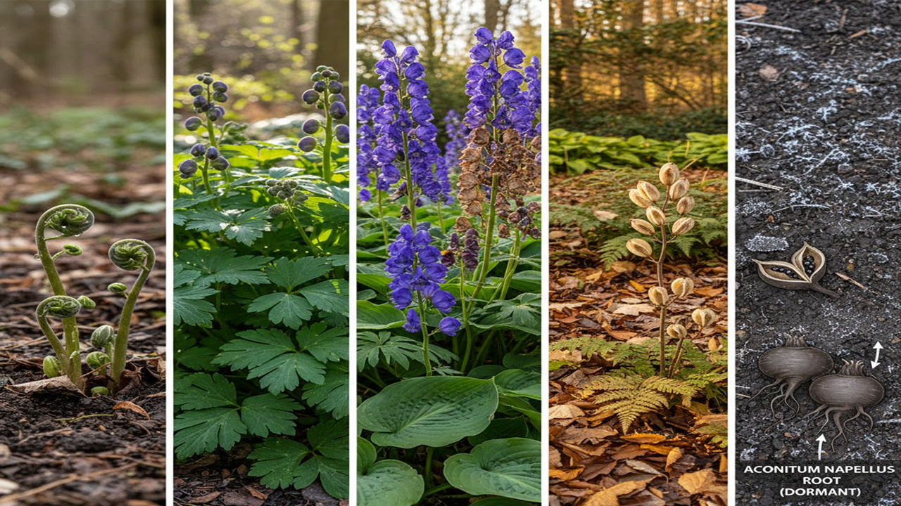 How to Grow Aconite (Monkshood) Safely and Successfully: Complete Guide to Planting, Care, and Toxicity Tips