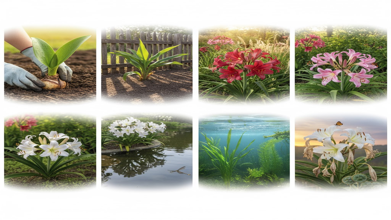 How to Grow Crinum Lilies: Planting Guide, Seasonal Care, and Blooming Tips for Lush Gardens